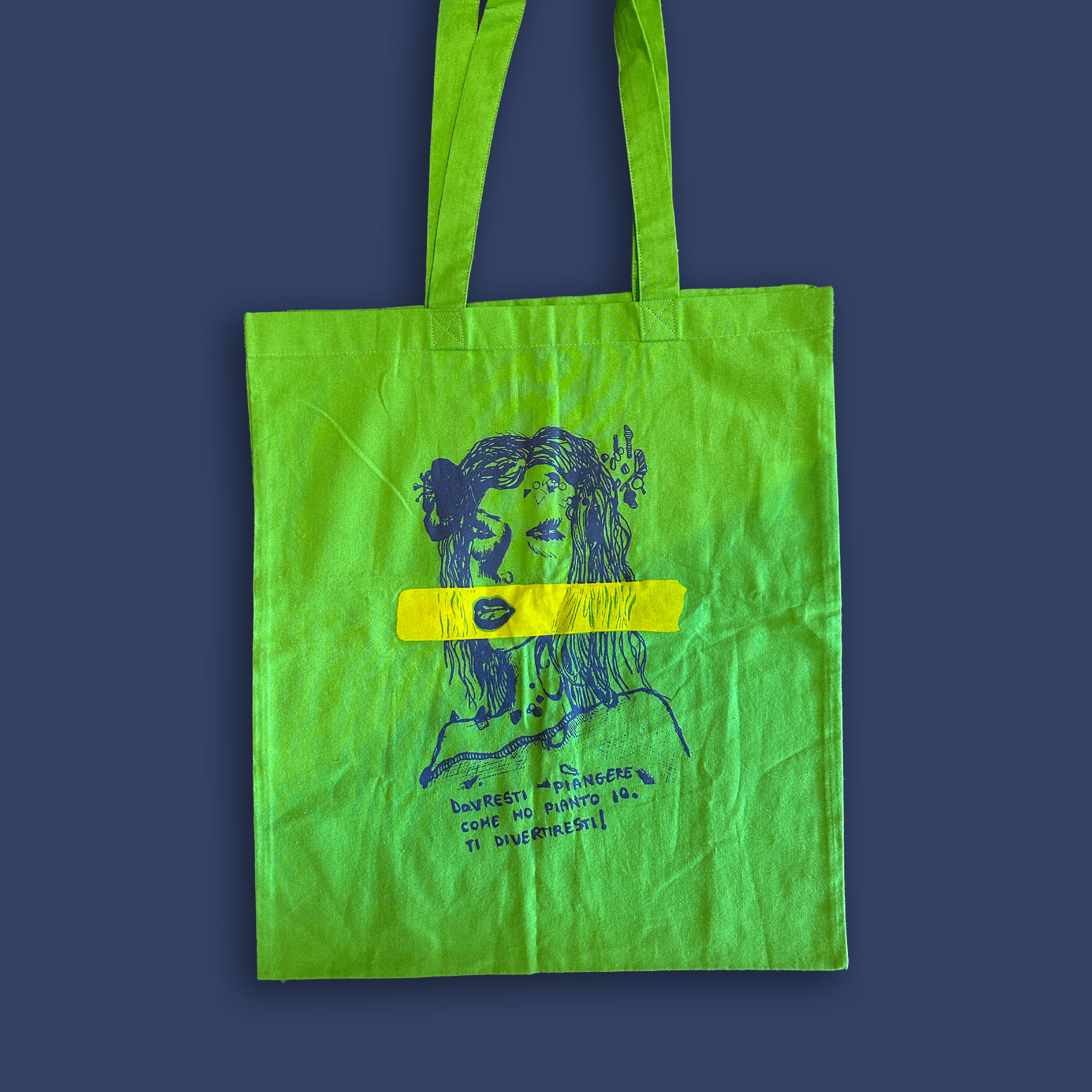 Tote Bag "Dovresti piangere come ho pianto io" - Daniele Polinesi 2 Tote Bag "Dovresti piangere come ho pianto io" - Daniele Polinesi - immagine 2