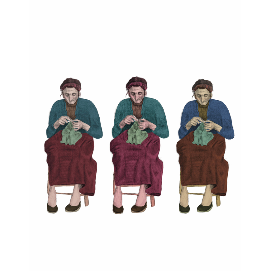 "PASSATEMPO - Per scaldare via l'inverno" - Tote bag di Maria Guarnieri 3 illustrazione di maria guarnieri