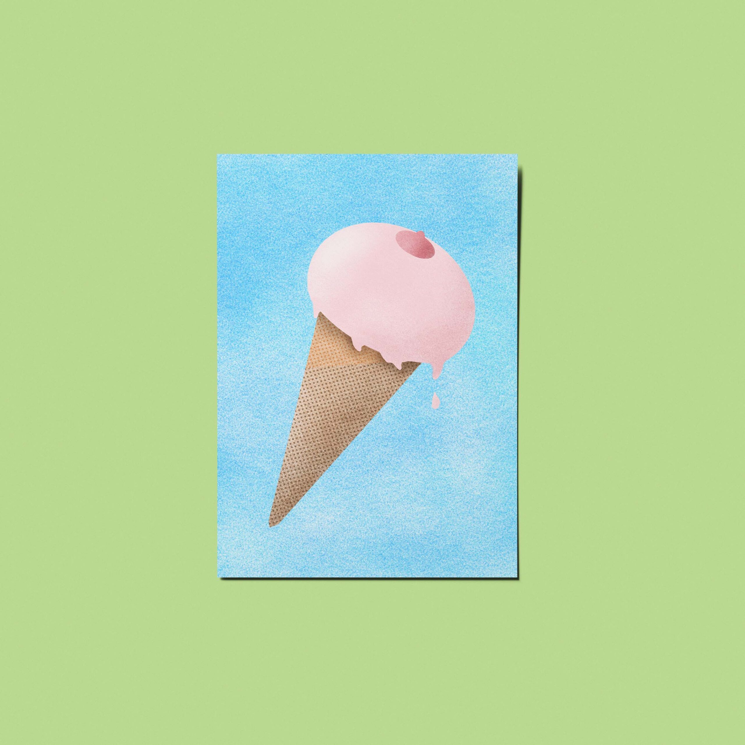 Cartolina Tetta gelato, Asya Vitelli