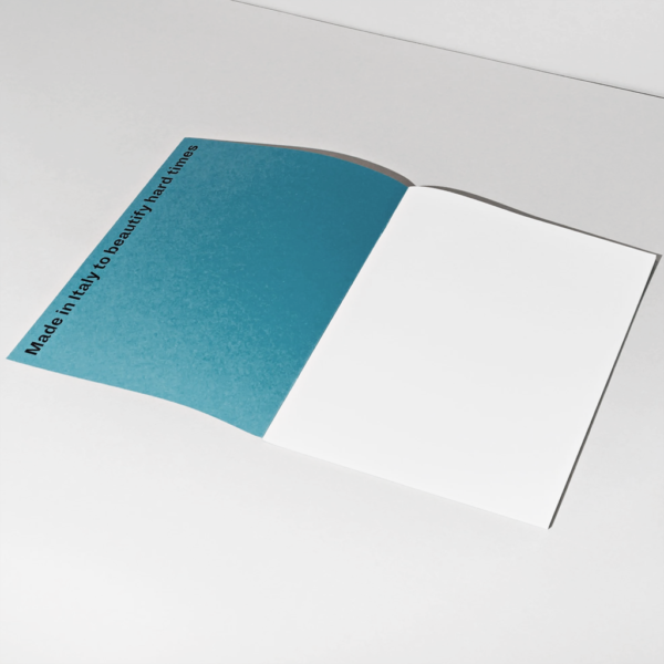 Interno del Notebook del Brand Positional nella colorazione Blu Scuro della linea Basic