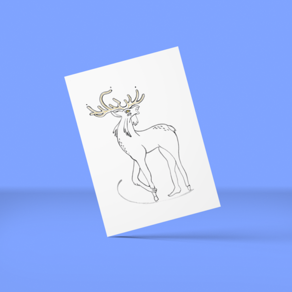 Cartolina “Cervo”, Emily Monteverde