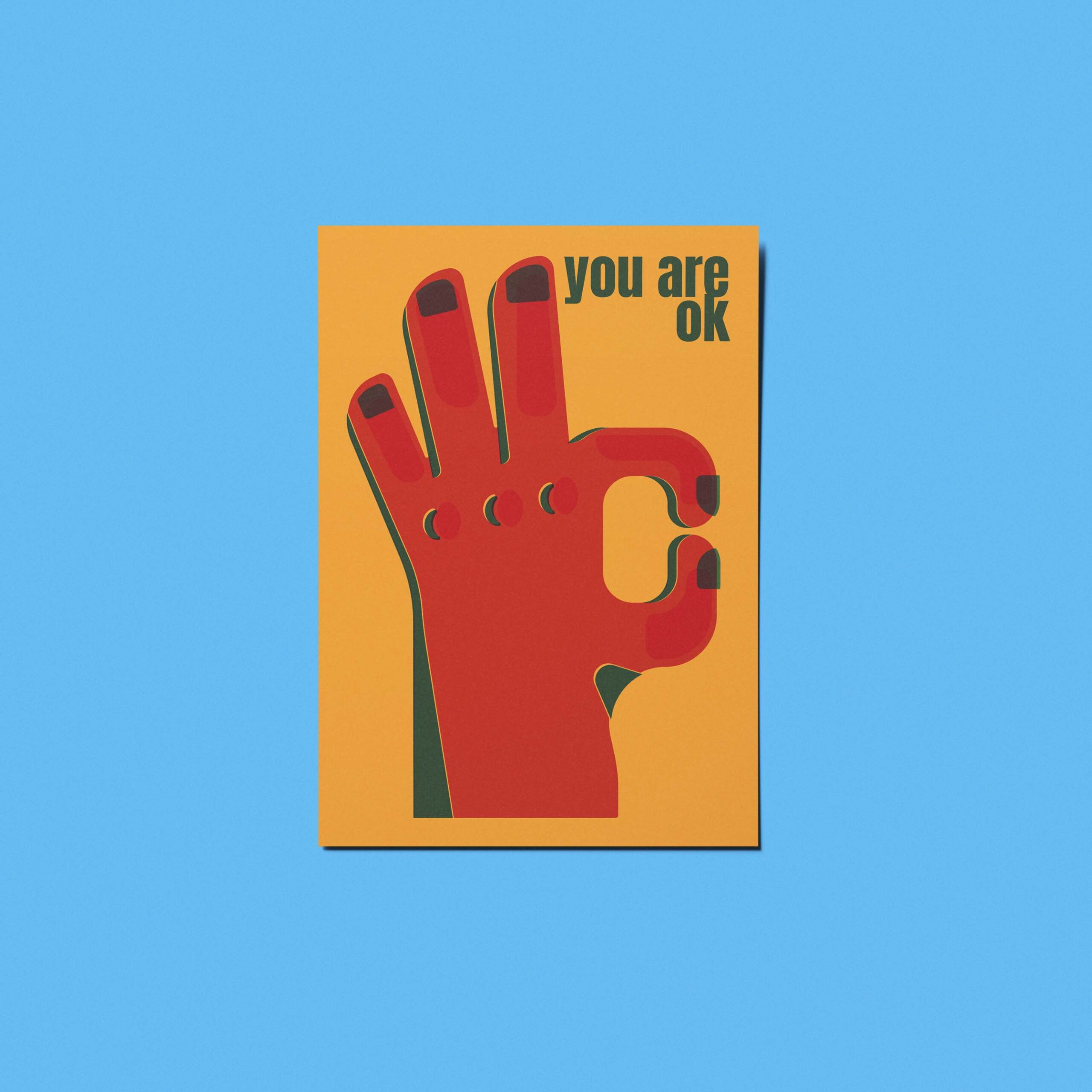 Cartolina "You are ok" di Asya VItelli