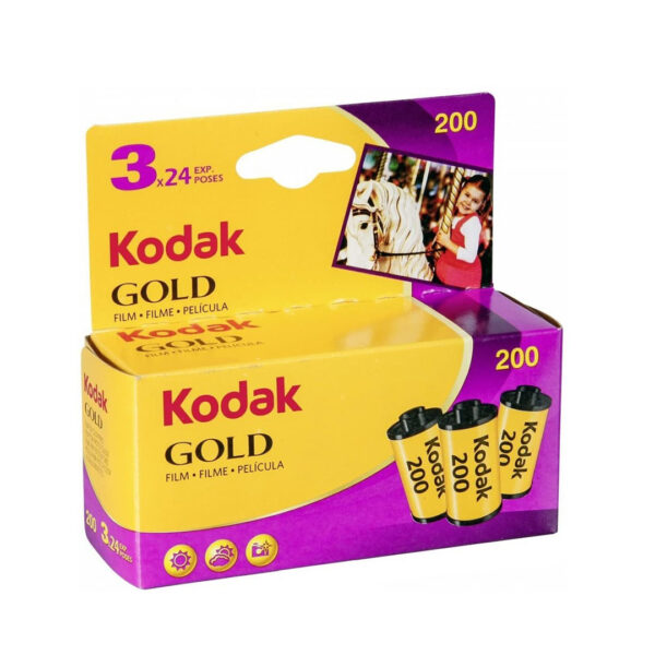 Gold Film for color prints 35 mm 200 ISO - Pack of 3 - Kodak