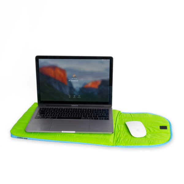 soft laptop case green and blu Helio Ferretti