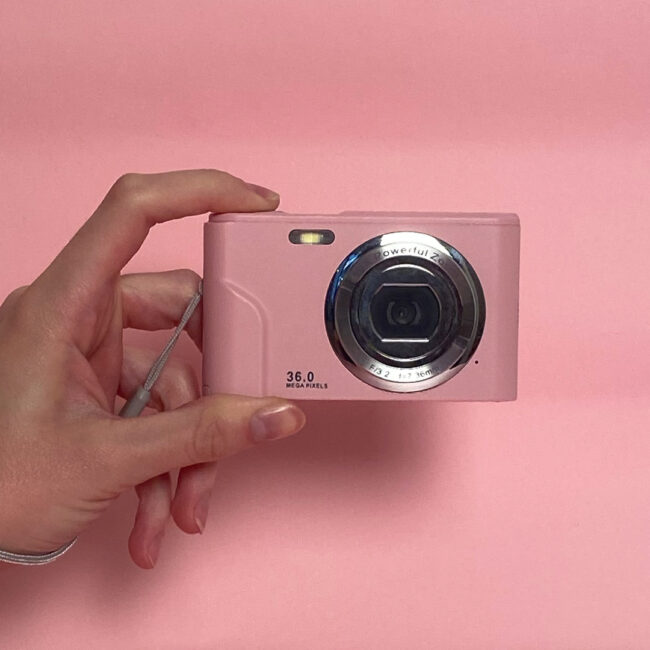 fotocamera compatta digitale rosa1