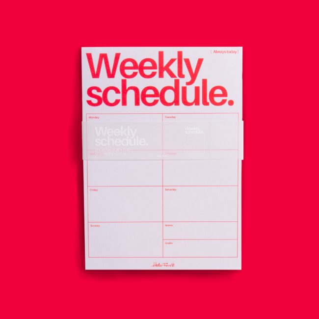 weekly schedule rossa e grigia helio ferretti