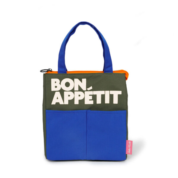 Lunch Bag "Bon Appétit" Blu - Helio Ferretti