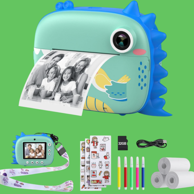 macchina fotografica dinosauro Photoroom