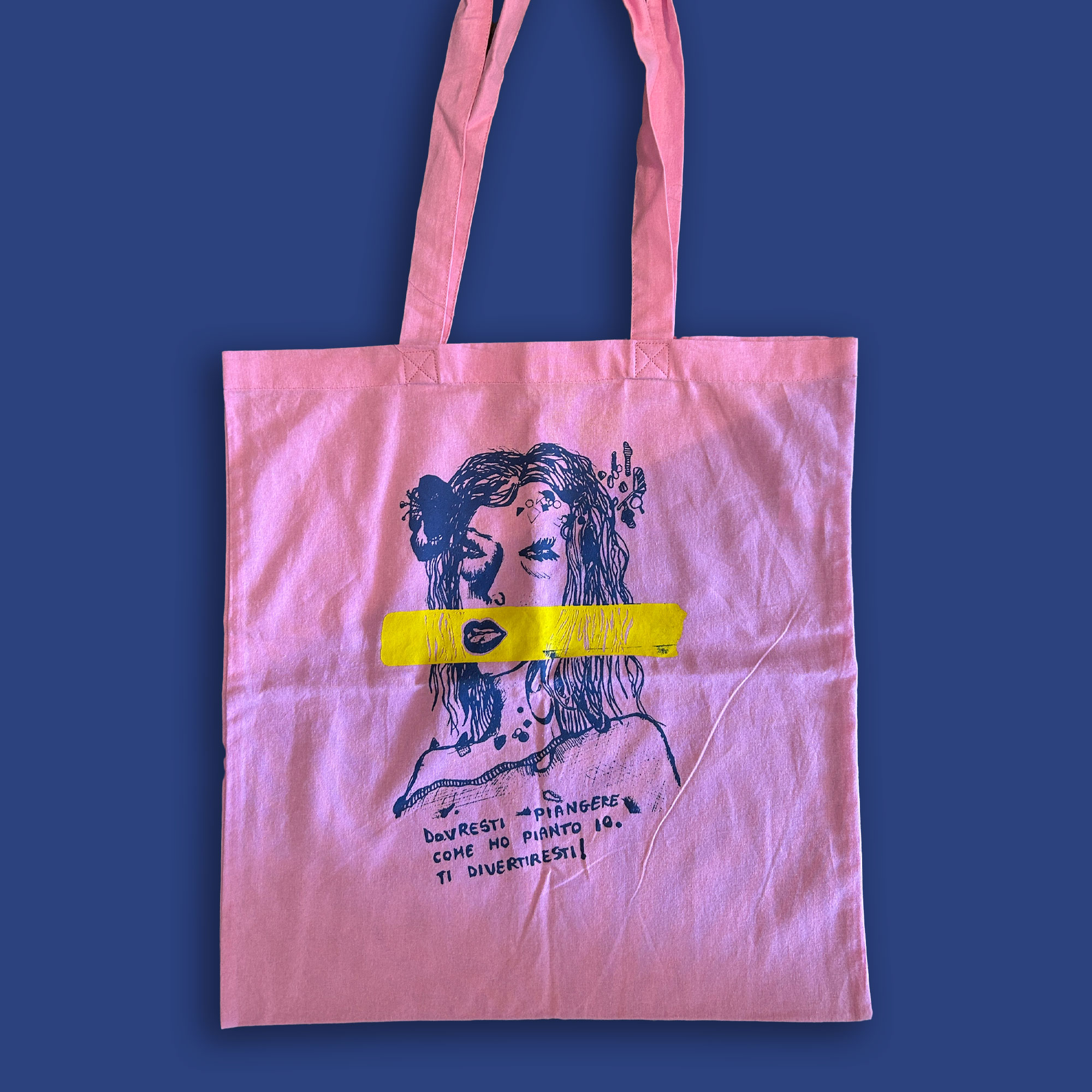 Tote Bag "Dovresti piangere come ho pianto io" - Daniele Polinesi 1 Tote Bag "Dovresti piangere come ho pianto io" - Daniele Polinesi