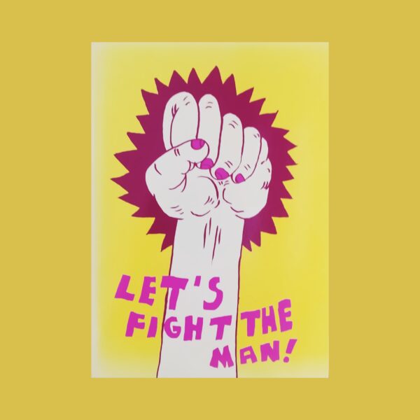 "Lets Fight The Man!" - Biglietto di Auguri by Thames & Hudson