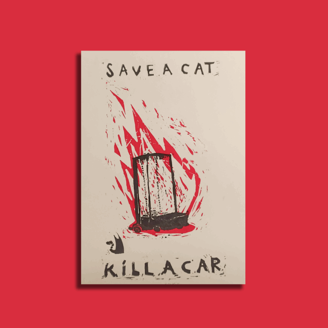 Poster di Urka Save a Cat Kill a Car1