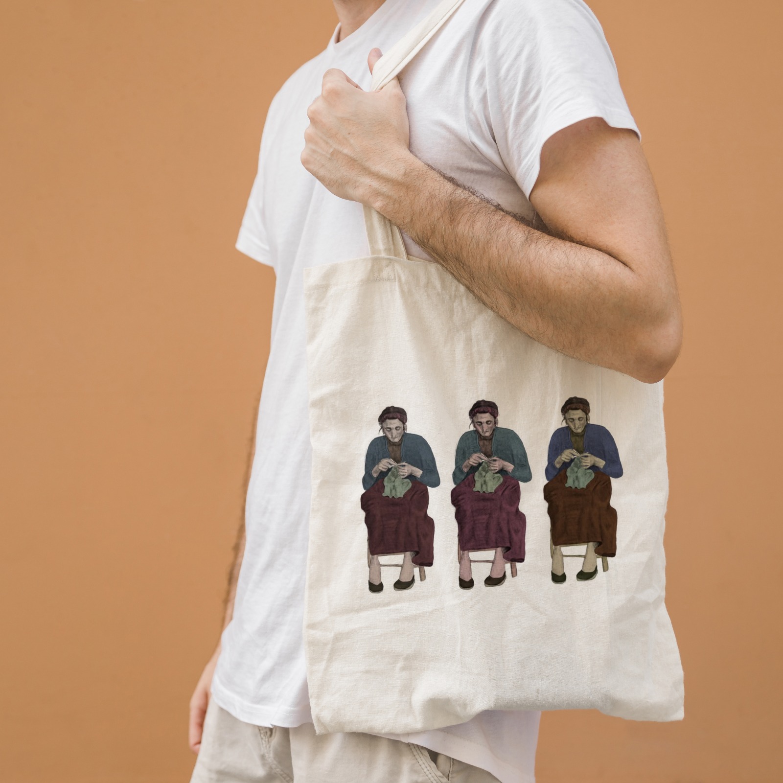 "PASSATEMPO - Per scaldare via l'inverno" - Tote bag di Maria Guarnieri 2 "PASSATEMPO - Per scaldare via l'inverno" - Tote bag di Maria Guarnieri - immagine 2