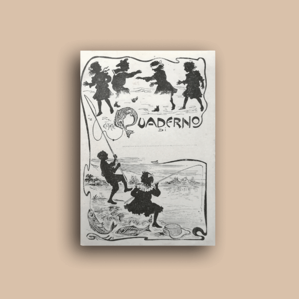 "Pescatori" - quaderno vintage Legatoria Librare
