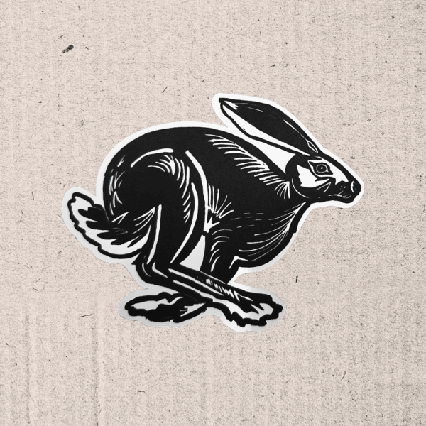 stampa linoleografica Benedetta Casciotti fig ink lazy sticker