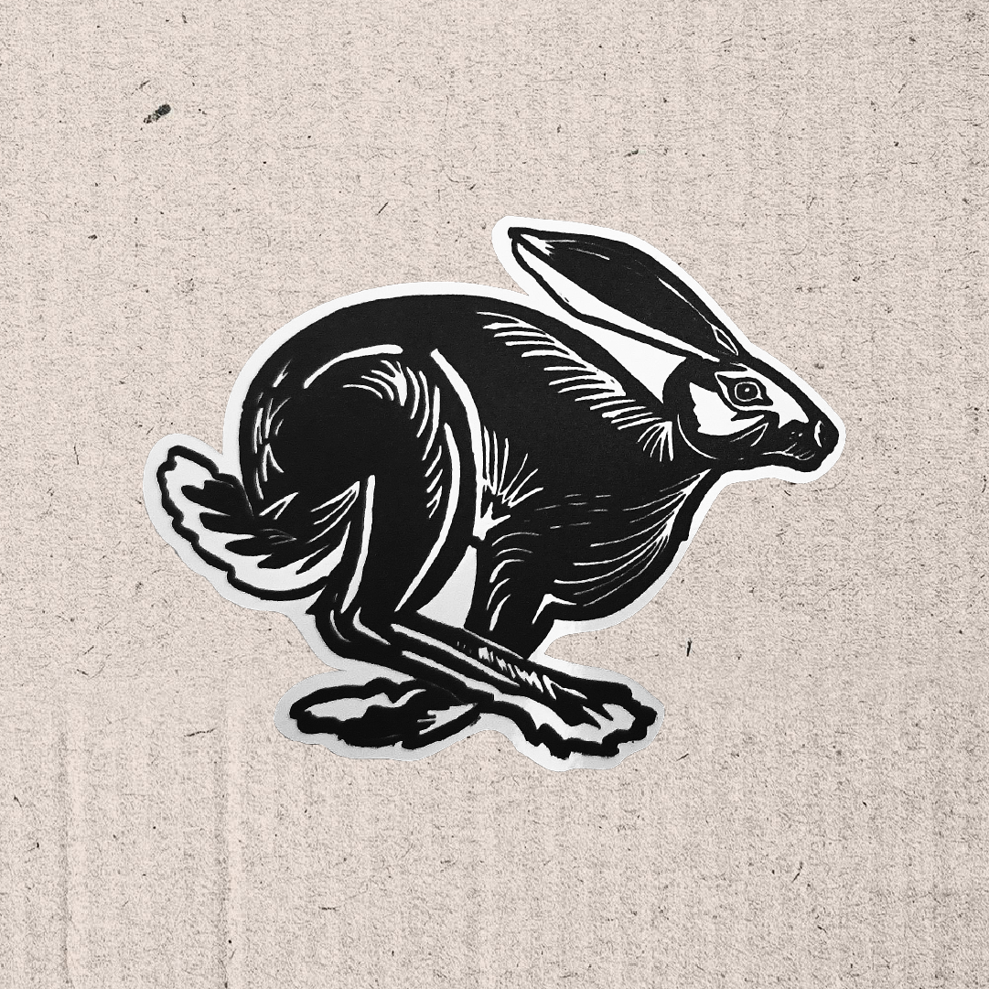 stampa linoleografica Benedetta Casciotti fig ink lazy sticker