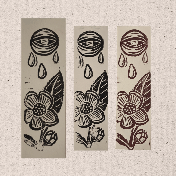 stampa linoleografica Benedetta Casciotti fig ink lazy