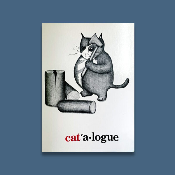 Cartolina "Cat.a-logue" illustrata