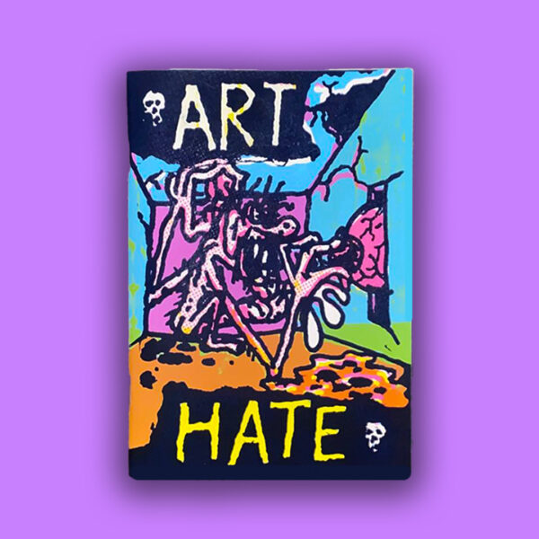"hate art" - Fumetto in serigrafia 15,5x21 di Abraham Diaz
