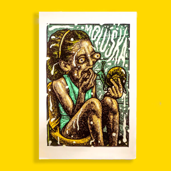 "Moluska"-Poster in serigrafia 45x65 di Desperfecto