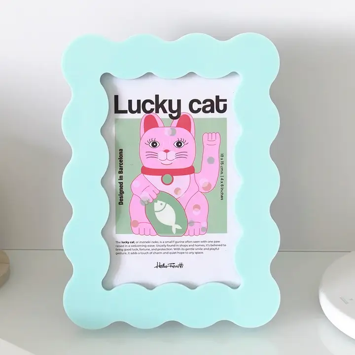 CORNICE PORTAFOTO IN PETALO ACRILICO AZZURRO (L) HF 1 CORNICE PORTAFOTO IN PETALO ACRILICO AZZURRO (L) HF