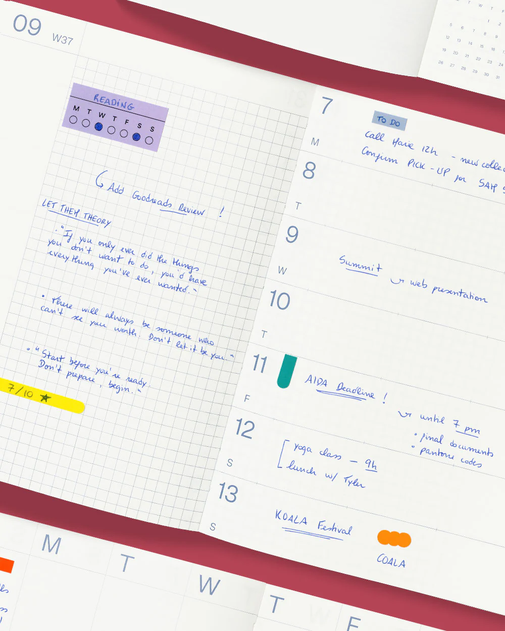 Ageda MishMash 2026 - "Planner Notes GLACIER" 2 Ageda MishMash 2026 - "Planner Notes GLACIER" - immagine 2