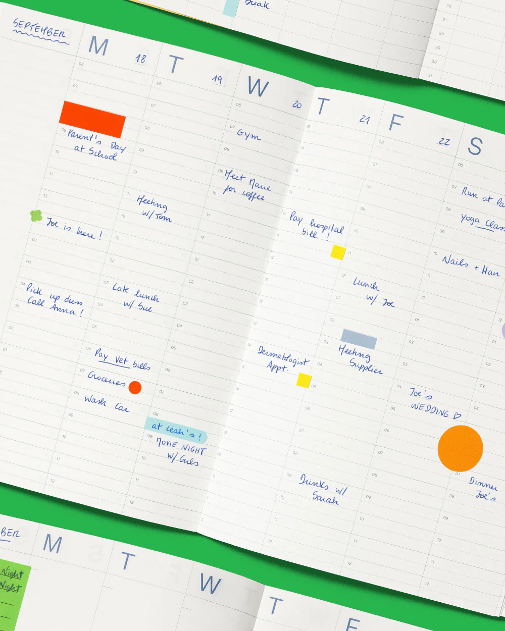 UNDATED PLANNER MISHMAS - "TIME-BLOCK PURPLE" 2 UNDATED PLANNER MISHMAS - "TIME-BLOCK PURPLE" - immagine 2