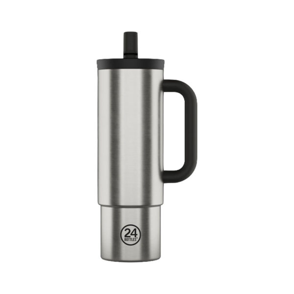 Straw Cup - "Brushed Steel" - 800 ml