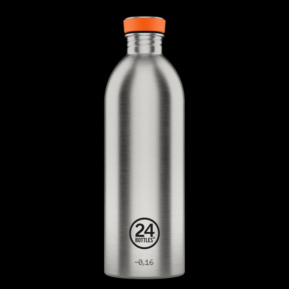 Urban Bottle - "Brushed Steel" - 1l