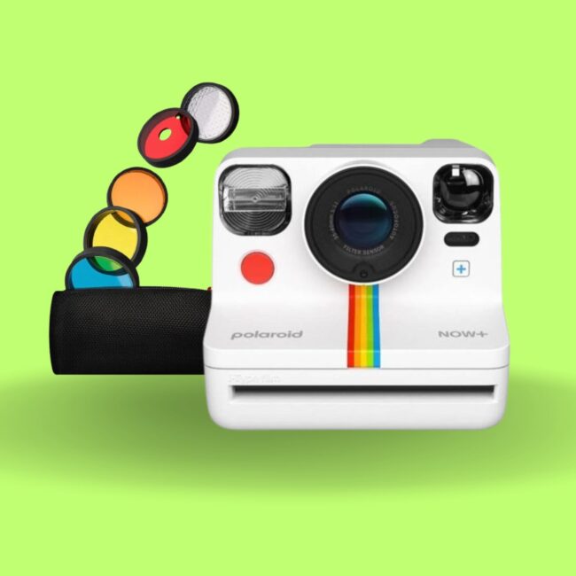 Polaroid Now Instant Camera Forest white 16x Polaroid i type Color Photos Generation 2 5 lens filters
