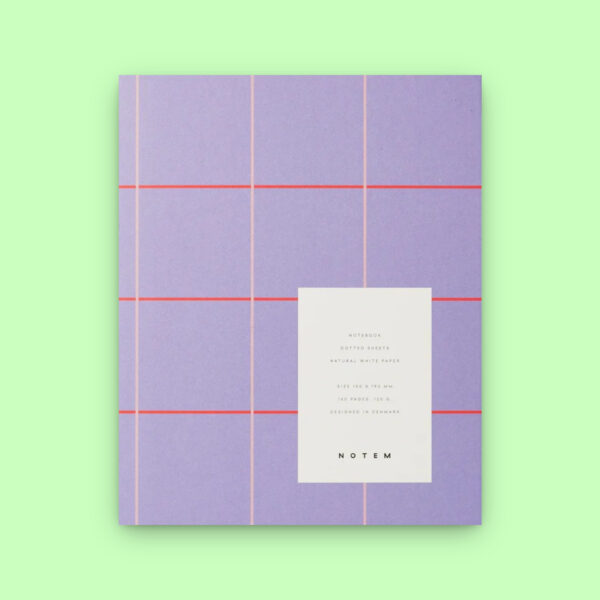 Quaderno uma medium lavender check