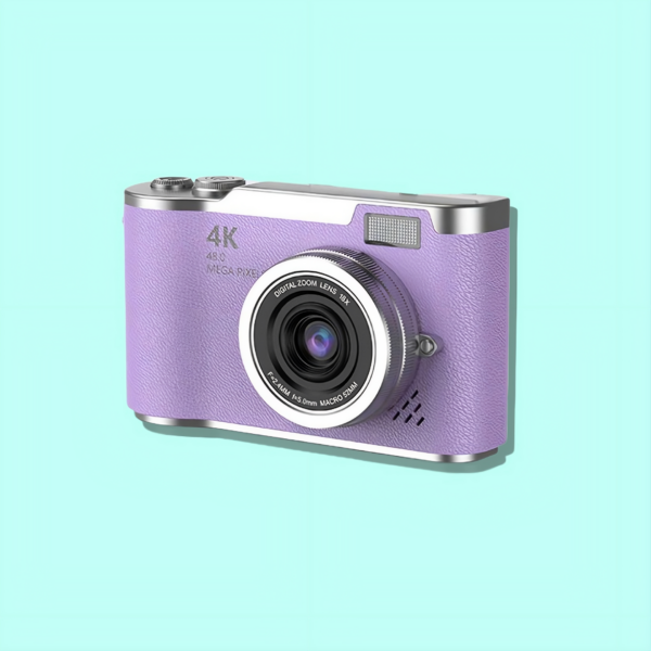 Purple Cam - Fotocamera compatta viola con schermo ribaltabile