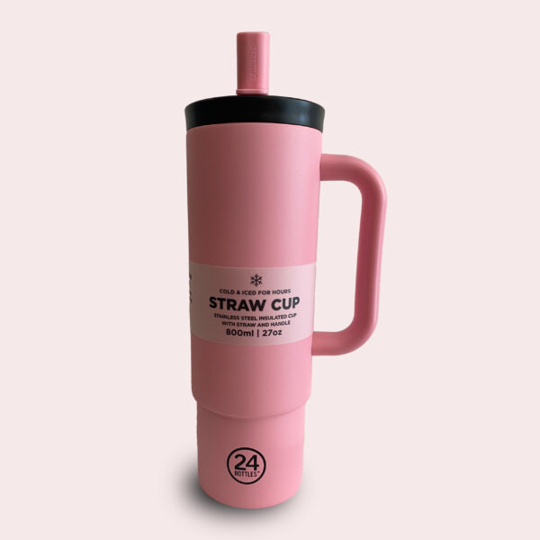 Straw Cup “Flamingo” – 24Bottles 800 ml