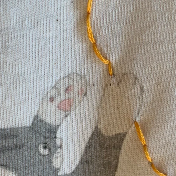 "3 gatti in fila bramano 1 filo" T-shirt Baby - Marisa Ventura