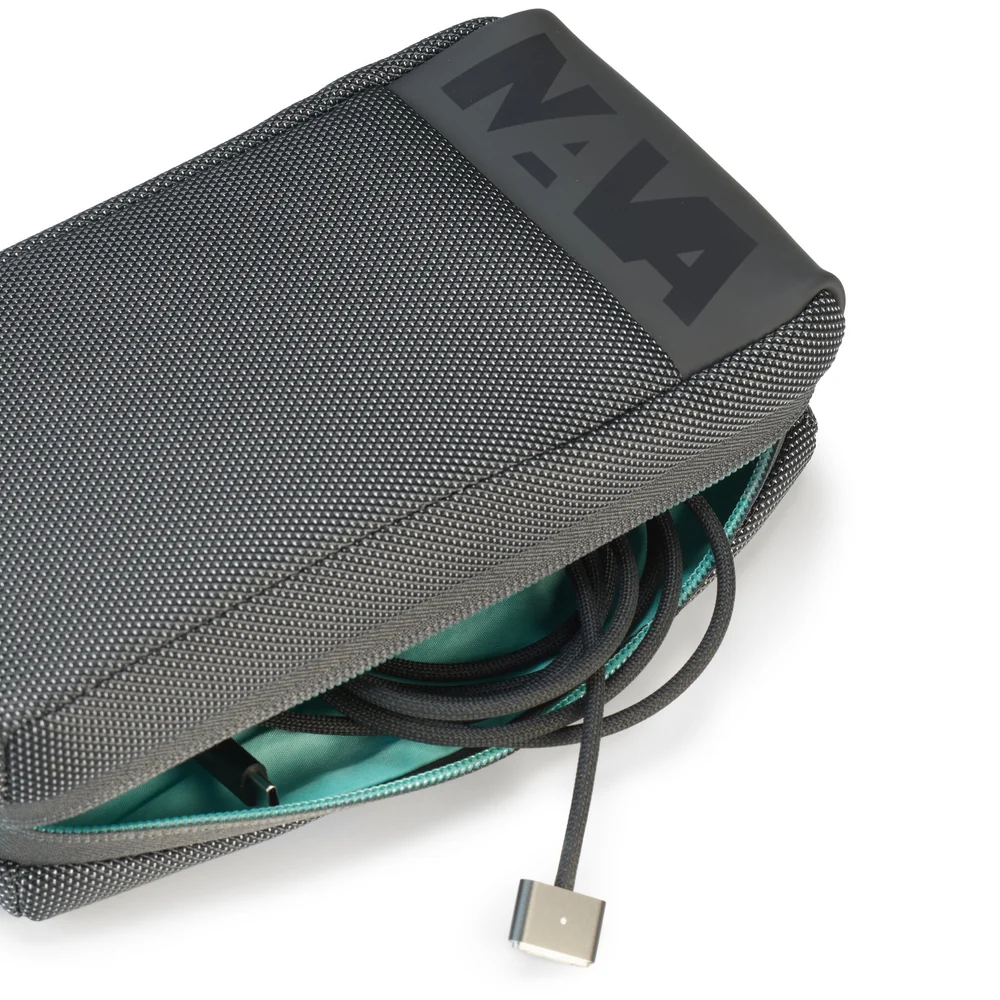 CROSS ASTUCCIO PORTA CAVI ASPHALT/MINT 2 CROSS ASTUCCIO PORTA CAVI ASPHALT/MINT - immagine 2