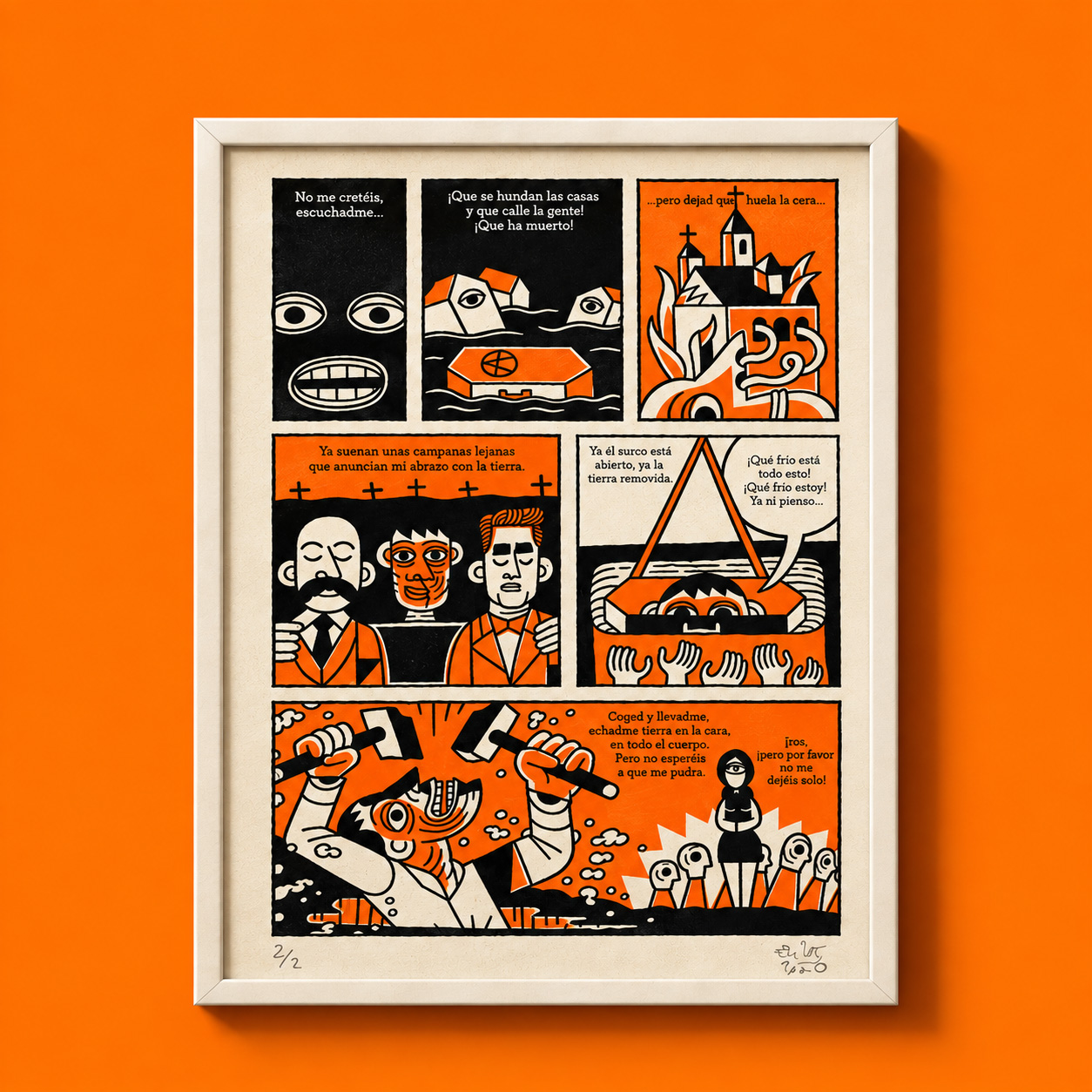 "Elias Tano" - Quadro Corniciato - Opera Grafica