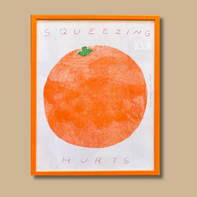 Orange – Poster in risografia di Ivy Zheyu Chen
