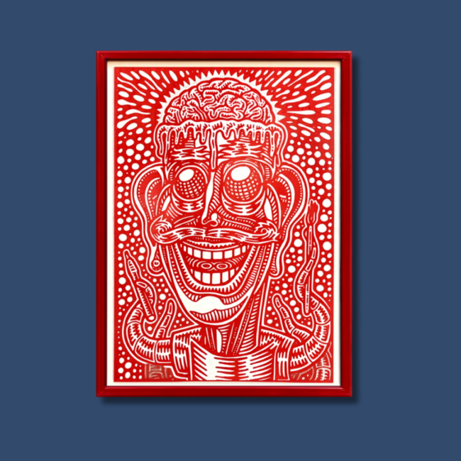 Poster Bad Trip – dalla Serie “Professor Bad Trip Collection – Volume 2″ con cornice