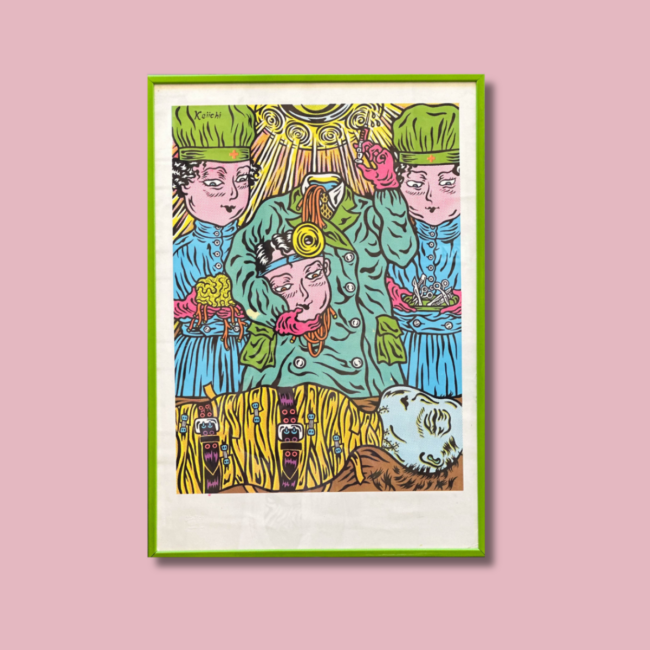 Stampa con cornice "Professor Bad Trip"