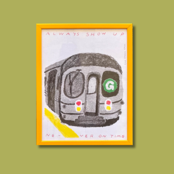 Stampa in risograph firmata Ivy Zheyu Chen metro