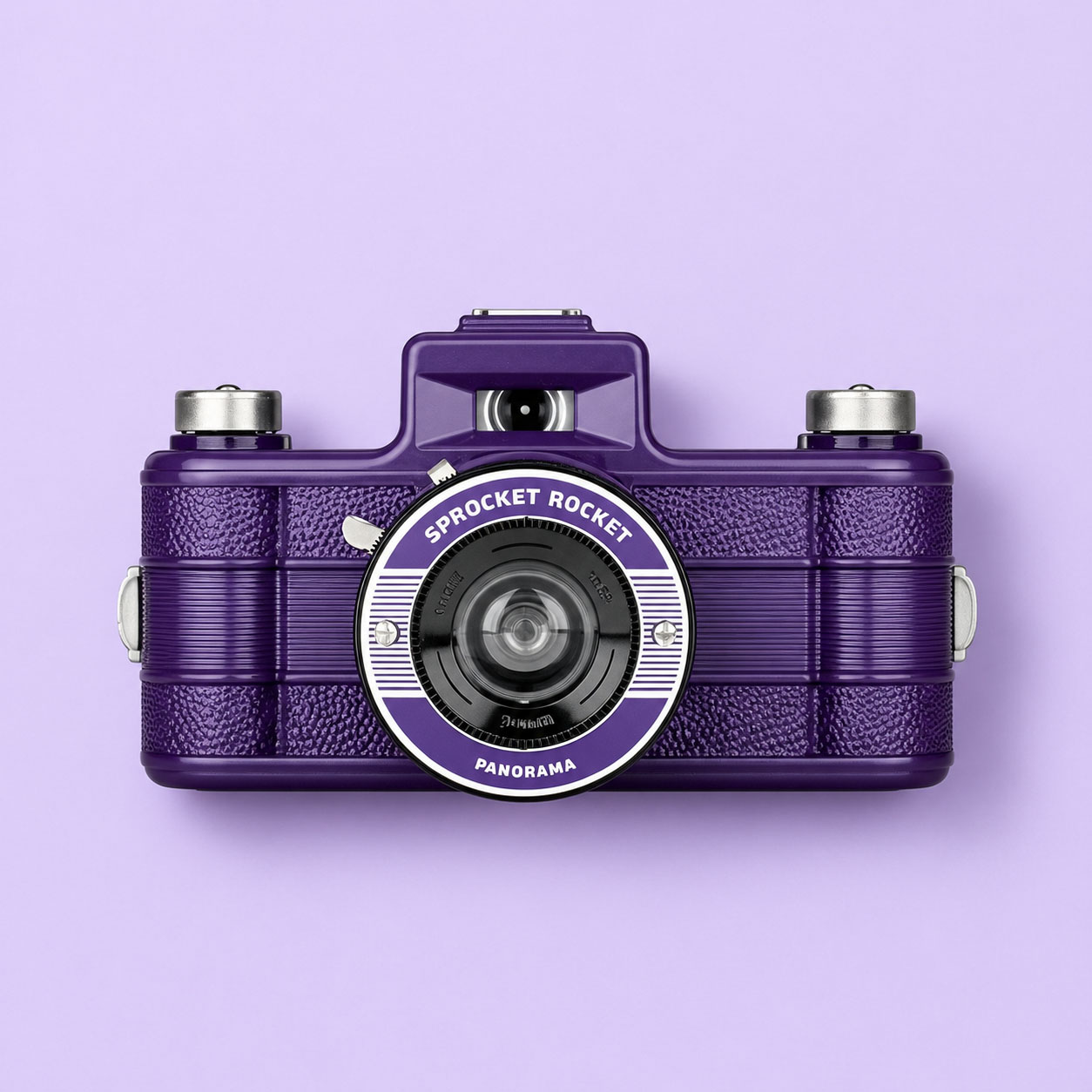 Foto della sprocket rocket di lomography macchina fotografica viola panoramica