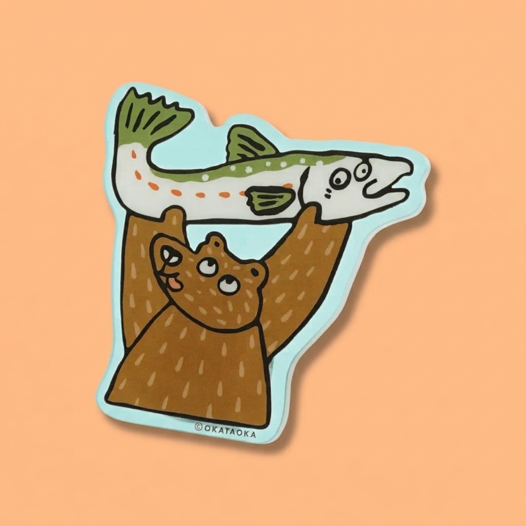 Clip Otakaoka Bear&Fish